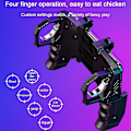 Miniatyrbild 4 av 5: Mobilspelkontroll Trigger Eldknappar Känslig Joystick, Spelkontroll för 4,7-6,5 tum Iphone & Android Telefon Niuniu