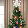 Miniatyrbilde 5 av 5: 6 Stykker Julelollipop-pynt, Knusebestandig, Glitrende, Julerisdesign, Pynt til Juledekorasjoner rød