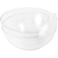 Miniatyrbild 3 av 4: 12-pack DIY Transparent Plastkulor för Fyllning, 3 Olika Storlekar, Transparent Badbombsform Set för Jul, Bröllop, Fest, Heminredning, 3 Tum