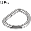 Miniatyrbillede 2 af 5: Metal D-ring, D-ringe spænde til hardware tasker bælter håndværk DIY tilbehør, 2 stk.