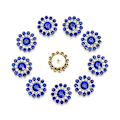Miniatyrbilde 1 av 5: 100 stk 14mm Bekledning Sy Rhinestone Glitrende Krystall Glass Stein Knapper Gave