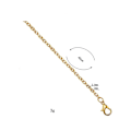 Miniatyrbilde 4 av 5: 10 tråder 45cm antikk bronse jern ledning kjede med hummerlås for anheng halskjede armbånd Diy smykker making-rose gull metall