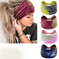 Miniatyrbilde 1 av 5: Brede Hodebånd for Kvinner Elastisk Hodeskjerf Tie Dye Hårbånd Twist Yoga Turban Hodeplagg