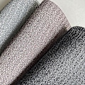 Pikkukuva 2 / 5: 3 kpl PVC- ja polyesteriruokailualuset, 30x45cm (musta, pinkki-harmaa, sininen-harmaa)