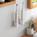 Miniatyrbild 1 av 5: 2 st elektriska tandborsthållare för väggmontering, tandborsthållare för badrum