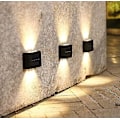 Miniatyrbild 2 av 4: Solcellslampor för vägg, upp och ner LED-lampor, vattentäta utomhuslampor för hus, 4 LED