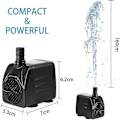 Miniatyrbilde 2 av 3: Neddykbar Vannpumpe, 800l / H 16w Ultra-stille Justerbar Akvariumpumpe