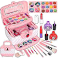 Miniatyrbild 1 av 5: Barnmakeupset för flickor, tvättbart barnmakeupset flickleksaker, flickmakeup barnleksaker julklappar födelsedagspresenter för 4 5 6 7 8 9 10 år gamla