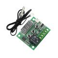 Miniatyrbild 1 av 5: 2 stycken W1209 temperaturregulatormodul, DC 12V mikrodigital termostat, elektronisk temperaturkontrollmodul, -50-110°C, med vattentät NTC P