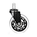 Miniatyrbilde 1 av 5: Kontorstolhjul Erstatning Gummi Stol Caster For Tregulv, 3stk