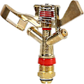 Miniatyrbillede 4 af 5: 1/2 Metal Plænesprinkler, 2.2-4.5KPa 360 Graders Rotation Messing 1/2 Tommer Roterende Forbindelse Vandsprinklerhoved til Havevandingssystem