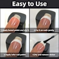 Miniatyrbild 2 av 4: 3 Designs Fransk Manikyr Nagelkonst Stickers, Självhäftande Nagelspetsar Guider för DIY Dekoration Stencil Verktyg