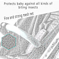 Miniatyrbild 4 av 4: Vagn Nät, Universell Myggnät Flyg Insekt Nät Skyddsskydd För Barnvagn Buggy Lift Säng Barnvagn Korg