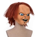 Miniatyrbillede 2 af 4: Fuld Overhead Chucky Kostume Latex Maske Voksen Mænds Fastelavnskostume Tilbehør Halloween Rekvisitter