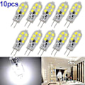 Pikkukuva 3 / 5: 10 kpl Led-lamppua G4 3w Ac/dc 12v 220v Smd2835 Lampada Led G4 Mini-lamppu Läpinäkyvä (Valkoinen)