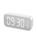 Miniatyrbild 3 av 4: Bluetooth-högtalare, Multifunktionell LED Digital Väckarklocka (Vit)