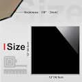 Miniatyrbillede 2 af 5: 2 pakker akrylplader, 1/8 tommer (3 mm) sorte plexiglasplader, sort plastplade med beskyttelsespapir til DIY-projekt, håndværk, 15*15 cm