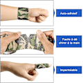 Miniatyrbild 2 av 5: 6 rullar kamouflage kohesiv tejp självhäftande kamouflagebandage, 5m*4,5cm