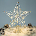 Miniatyrbild 3 av 5: Silver Julgrans Toppstjärna Dekorationer Julgransprydnader