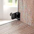 Miniatyrbilde 5 av 5: Sylinderlås for møbler, skapslås, utstillingslåser, svart, for glasskap og møbler, 1 stk klemmelås for glassdør
