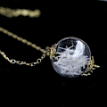Miniatyrbild 5 av 5: 4x 10x Transparent BALL Flaska Hänge DIY Berlocker Önskeampuller Halsband DIY Smycken