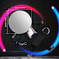 Miniatyrbilde 2 av 5: Led Poi Baller, Sett med 2 Led Poi Jongleringsballer med Regnbuefarger og Strobeeffekt, Led Glow Poi Sett for Nybegynnere og Profesjonelle