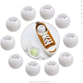Miniatyrbillede 3 af 3: Sko Deodoriserende Kugler Sneakers Lufter Deodorant Lugtfjerner til Skabe Skuffer Hvid 10stk.