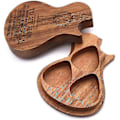 Miniatyrbild 4 av 4: Gitarrtillbehör Trägitarrplock Trägitarrplocklåda Och Plock Gitarrplock Plectrum Förvaringslåda En Låda + Tre