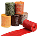 Miniatyrbillede 1 af 5: 6 Ruller 6 Farver Jule Burlap Bånd Linned-lignende Stoffer Bånd Ruller Indpakningsbånd Til Gaveindpakning Diy Gave