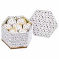 Miniatyrbild 2 av 3: Julgranskulor Vita Gyllene Papp Polyfoam 7,5 x 7,5 x 7,5 cm (14 stycken)