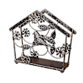 Miniatyrbillede 1 af 5: Stående Papir Metal Serviet Holder Stativ Til Hjem, Køkken, Borde, Indendørs, Udendørs, Fugl Blomst Design (Blå)