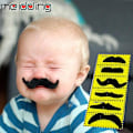 Miniatyrbillede 2 af 5: 12 stk Sjove Falske Overmuser Sticker Piratfest Dekoration Halloween Cosplay Overmuser Fest Falsk Skæg Whisker Børn Voksen Sort (1 stk Overmuser2)