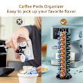 Miniatyrbild 4 av 4: Kaffe-kapselhållare, 360 graders roterande kaffe-kapselhållare, rymmer 40 kaffe-kapslar