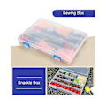 Miniatyrbillede 3 af 5: Tackle Box Snackle Box Beholder Organizer Opbevaringsboks med Blå Dele