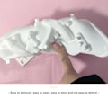 Miniatyrbild 4 av 5: 6 i rad DIY flygplansformad kakform, non-stick, praktisk, diskmaskinsäker, bakplåt för hemmet, kök, bakverktyg