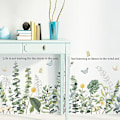 Miniatyrbild 2 av 5: En uppsättning väggdekaler blommor växter fåglar fjärilar väggdekaler för vardagsrum sovrum hemmakontor väggdekor