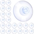 Miniatyrbild 1 av 5: Förpackning med 100 sugproppar för fönster, 20 mm krokar med sugpropp, transparenta sugproppar i plast
