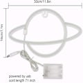 Miniatyrbild 2 av 2: 1 st Planetformad LED Neonljus, Vägg Neon Skylt Nattljus, Julgåva, Studios, Fester, Barer, Jul, Barnrum, Vardagsrum