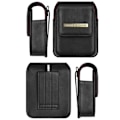Miniatyrbillede 2 af 6: Premium Læder Bælteklips Holster Talje Bærende Hængende Taske Etui Kompatibel Med Samsung Galaxy Z Flip 4 Z Flip 3 Niuniu (Sort)