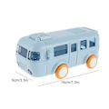 Miniatyrbilde 2 av 5: Bærbar vannflaske i bussform, bilstråvannflaske, bussvannflaske Kawaii bilstråvannflaske, blå