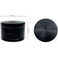 Miniatyrbillede 3 af 5: Stor 2,4\" (63 mm) krydderikværn i zinklegering i 4 dele sort (sort)