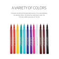 Miniatyrbild 3 av 5: 12 Färger Matt Flytande Eyeliner Set Regnbåge Färgglad Neon Eyeliner Penna Pigmenterad Vattentät Smudgeproof Långvarig Gel Eye Liner Jul Makeup