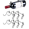 Miniatyrbild 3 av 5: 1 Set Väggmonterad Flaskhållare Multi-använd Metall Vin Display Hylla Konsol Rack För Hemmet