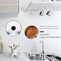 Miniatyrbild 4 av 5: Paket med 8 Lockhållare, Väggmonterad Hållarset för Lock, Stekpannelock, Lockhållare, Väggmonterad Hållare för Kök