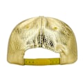 Miniatyrbillede 3 af 5: Unisex Button Back Cap, Justerbar Hip Hop Flat Brim Baseball Cap golden