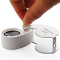 Miniatyrbillede 4 af 4: Juveler Lupe Glas Loupe 40X 25mm Øje Lup 2 LED Lys