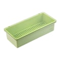 Miniatyrbild 1 av 5: Kök Plast Förvaringslåda Ätpinnar Låda Kylskåp Frukt Avloppsförvaring Behållare（Grön)