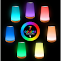 Miniatyrbild 4 av 4: LED-touchlampa för sovrum, vardagsrum, kontor, sänglampa med färgförändrande RGB-sensor, USB-laddningsport
