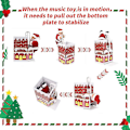 Miniatyrbilde 4 av 4: Julenissen som klatrer i pipa dukke, elektrisk juledukke, med musikk for juledekorasjon barnegavene