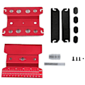 Miniatyrbild 1 av 4: Hemmodell Reparationsstation Arbetsställ, 360° Roterbar 1/8 1/10 1/12 1/16 Rc Bilverktyg (Röd)